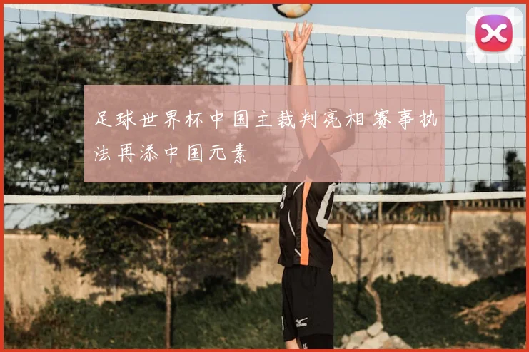 足球世界杯中国主裁判亮相 赛事执法再添中国元素